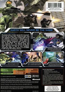 Halo 2 Multiplayer Map Pack box cover back